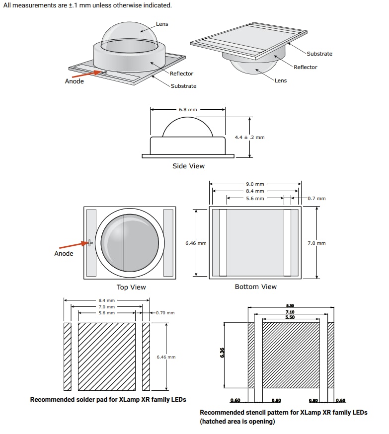 Cree LED XLamp® XR-E LEDs