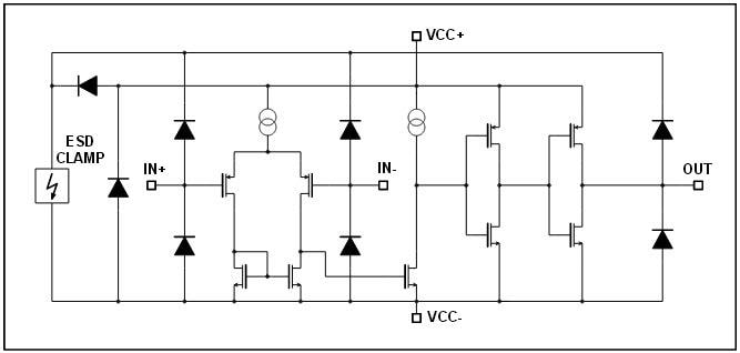Schematic - STMicroelectronics TSX3702 CMOS Voltage Comparators