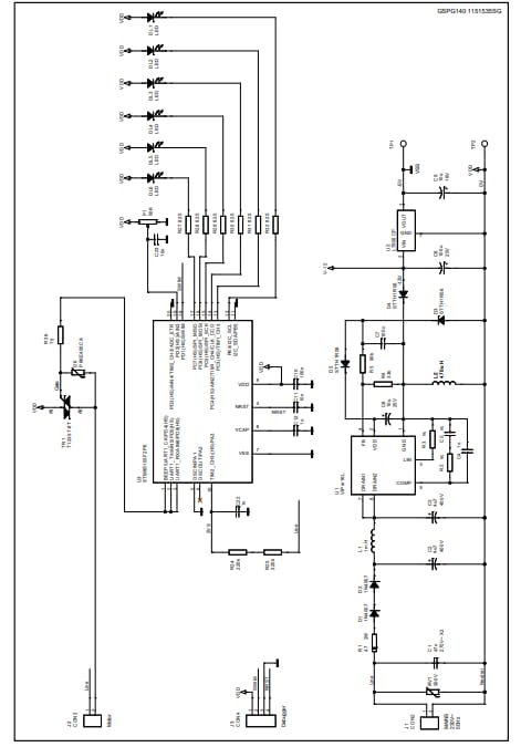 Schematic - STMicroelectronics STEVAL-IHM029V2 Universal Motor Control Eval Board
