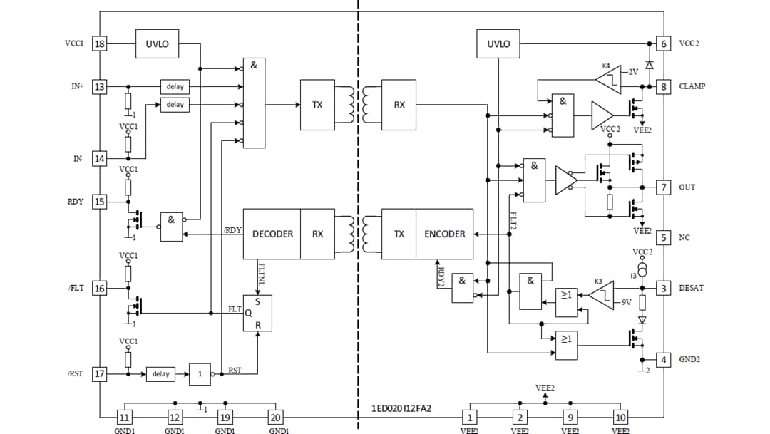 Infineon Technologies 1ED020I12FA2 Single IGBT Driver IC