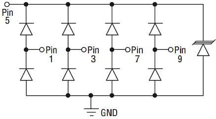 Bourns CDDFN10-3304N TVS/Steering Diode Array