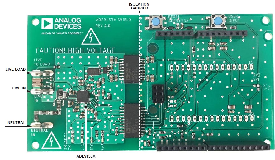 Analog Devices Inc. EV-ADE9153ASHIELDZ Arduino Shield