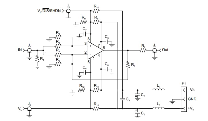 Schematic - Analog Devices / Maxim Integrated MAX49017EVKIT Evaluation Kit