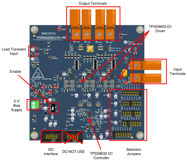 Location Circuit - Texas Instruments TPS59632Q1EVM-057 Evaluation Module