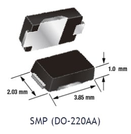 Mechanical Drawing - Vishay Semiconductors eSMP® Package Evolution
