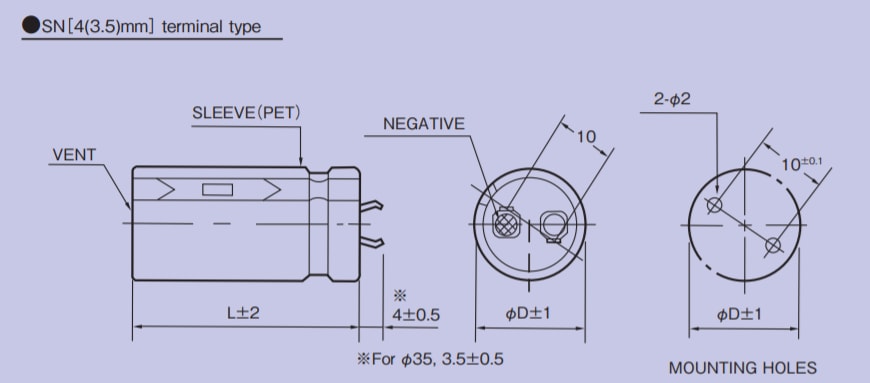Chart - Rubycon VXG Snap-In Aluminum Electrolytic Capacitors