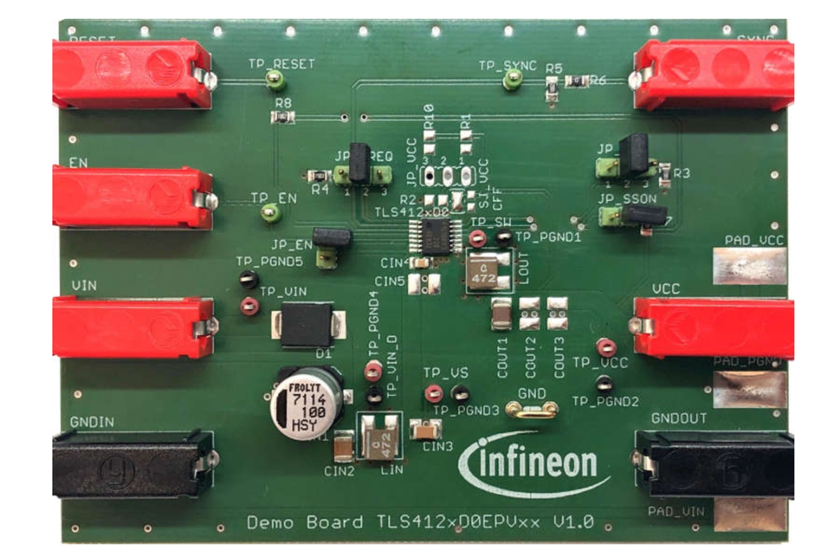 Infineon Technologies TLS412033VBOARDTOBO1 3.3V Evaluation Board