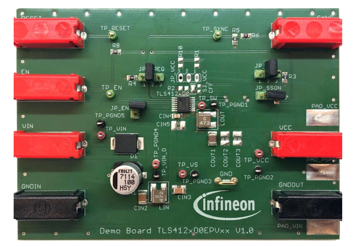 Location Circuit - Infineon Technologies TLS41205VBOARDTOBO1 5V Board