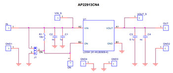 Schematic - Diodes Incorporated AP22913x-EVM Evaluation Boards