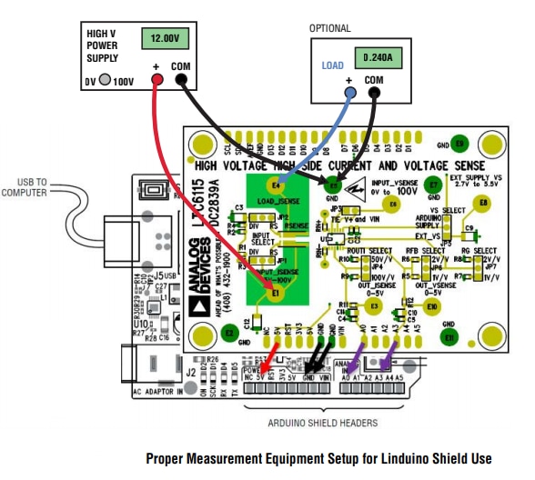 Location Circuit - Analog Devices Inc. DC2839A Demo Circuit for the LTC6115