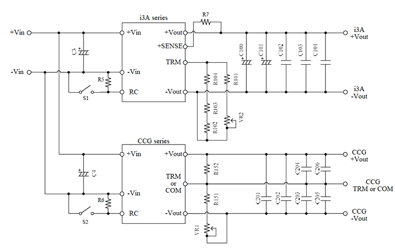 Schematic - TDK-Lambda CCG DC/DC Converter Evaluation Board