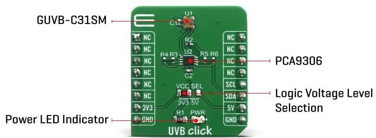 Block Diagram - Mikroe UVB Click