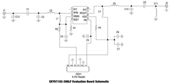 Schematic - Skyworks Solutions Inc. SKY6718x-396LF Low Noise Amplifiers (LNAs)