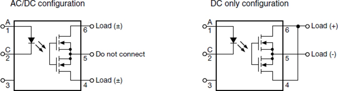 Block Diagram - Vishay LH1525 Solid-State Relay (SSR)