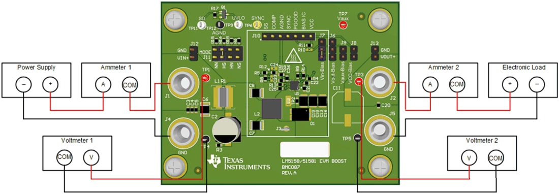 Mechanical Drawing - Texas Instruments LM5158EVM-BST Converter Evaluation Module