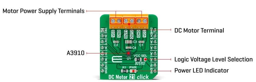 Mikroe DC Motor 21 Click