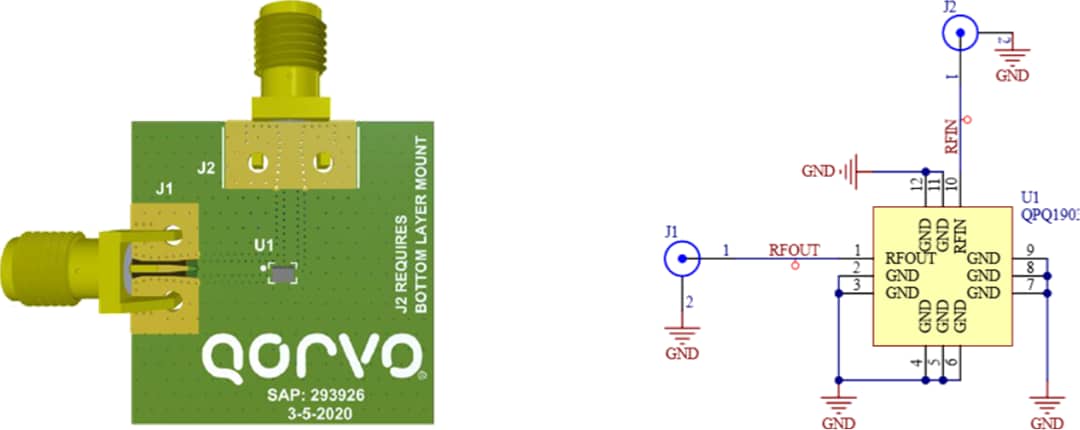 Schematic - Qorvo QPQ1903EVB Evaluation Board