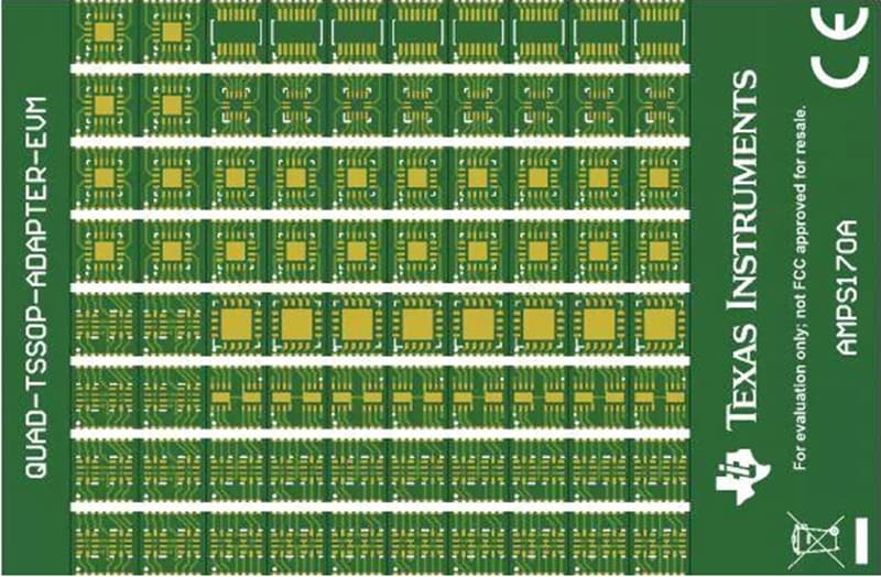 Mechanical Drawing - Texas Instruments SURFACE-MOUNT-ADAPTER-EVM Evaluation Modules