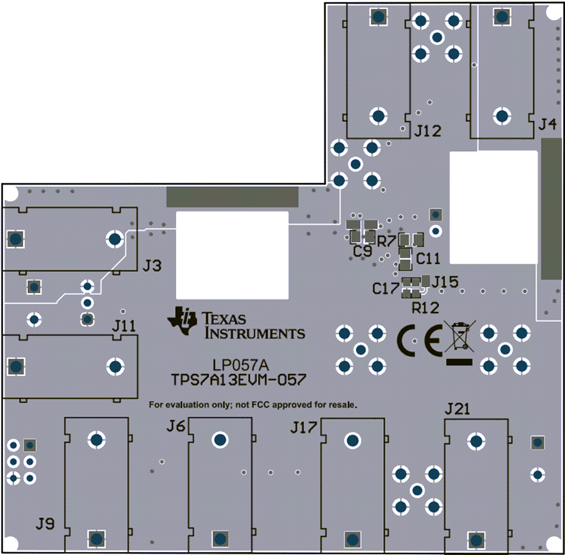 Mechanical Drawing - Texas Instruments TPS7A13EVM-057 Regulator Evaluation Module