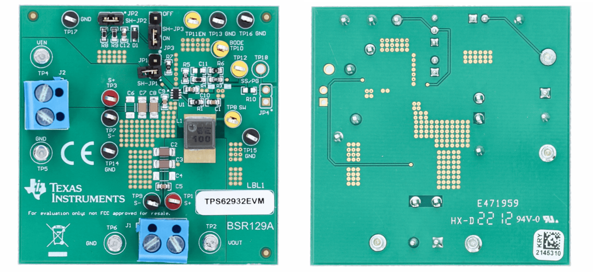 Texas Instruments TPS62932EVM Evaluation Module