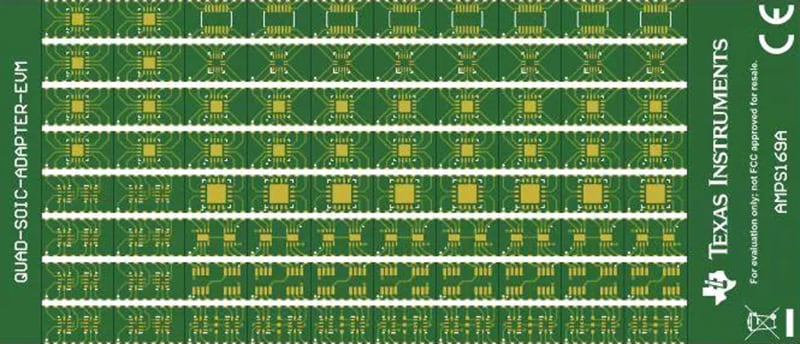 Mechanical Drawing - Texas Instruments SURFACE-MOUNT-ADAPTER-EVM Evaluation Modules