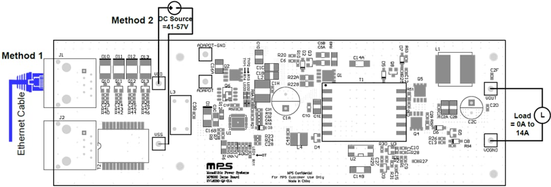 Mechanical Drawing - Monolithic Power Systems (MPS) EVL8030-QJ Evaluation Boards