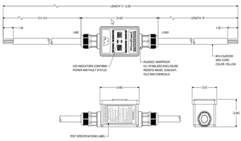 Mechanical Drawing - Molex Watertight Extreme Plugs & Connectors
