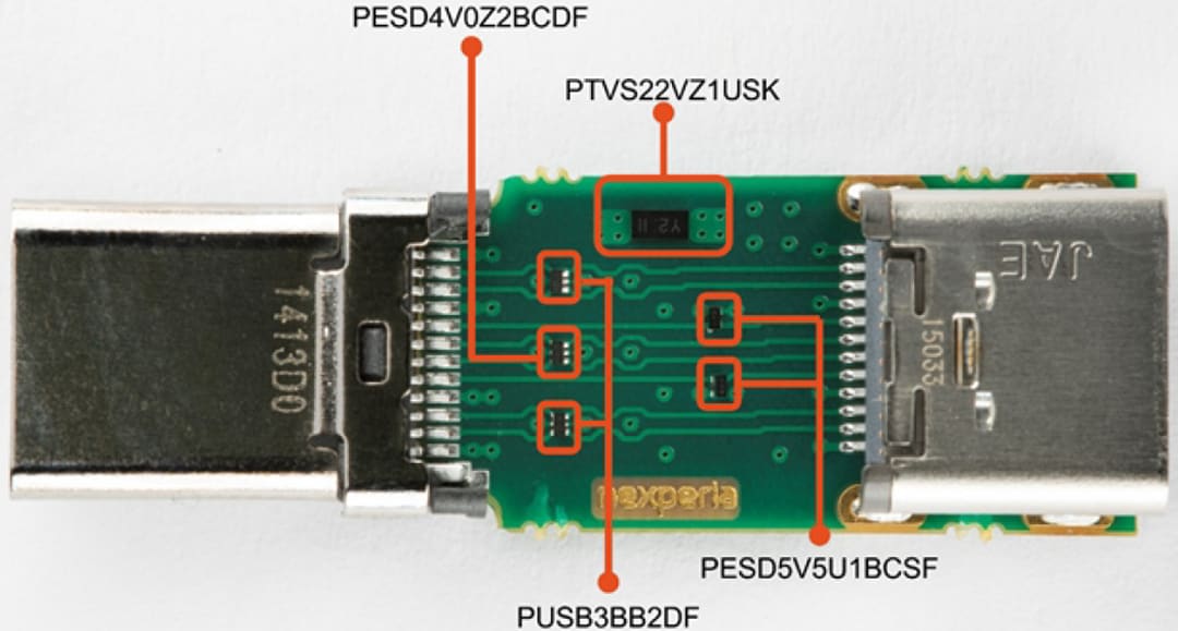 Nexperia NEVB21-USBC1UL USB Type-C™ ESD Evaluation Board