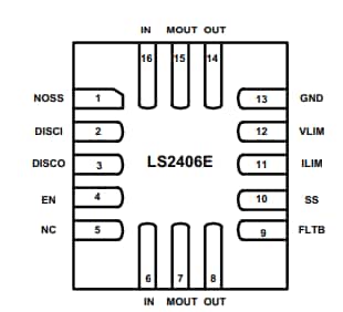 Location Circuit - Littelfuse LS2406ERQ23 Protection eFuse IC