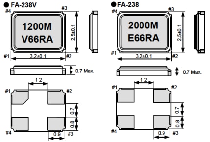 Epson Timing FA-238 Crystal Units