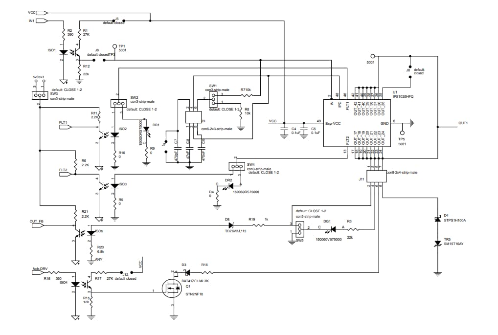 Schematic - STMicroelectronics STEVAL-IFP040V1 Expansion Board
