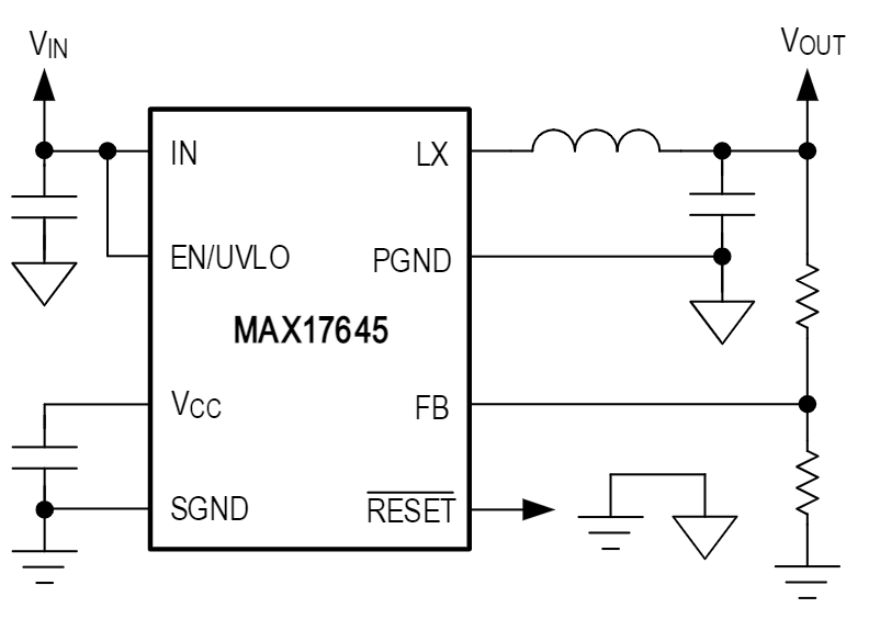 Analog Devices / Maxim Integrated MAX17645 Synchronous Step-Down DC-DC Converters