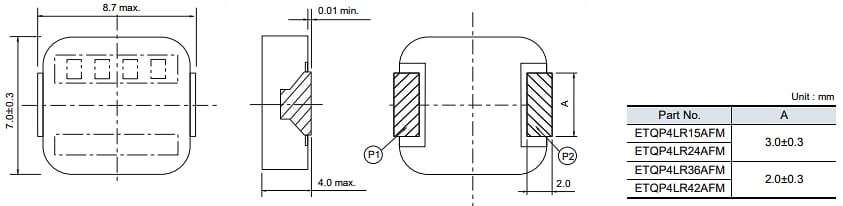 Panasonic Electronic Components ETQP4L-AFM Power Inductors