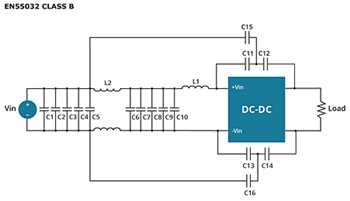 Application Circuit Diagram - CUI Inc PRC60W DC-DC Converters