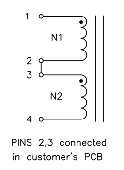 Schematic - Pulse Electronics High-Frequency Flat Coil Inductors