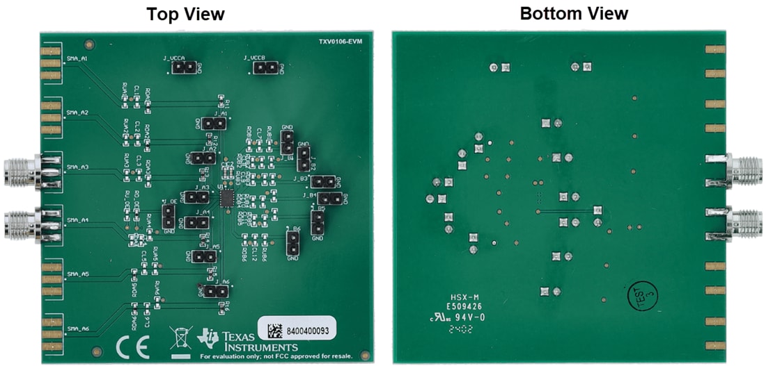 Mechanical Drawing - Texas Instruments TXV010xEVM Evaluation Module (EVM)