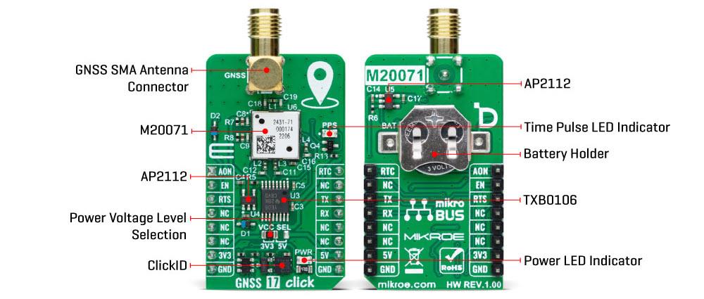 Mikroe GNSS 17 Click