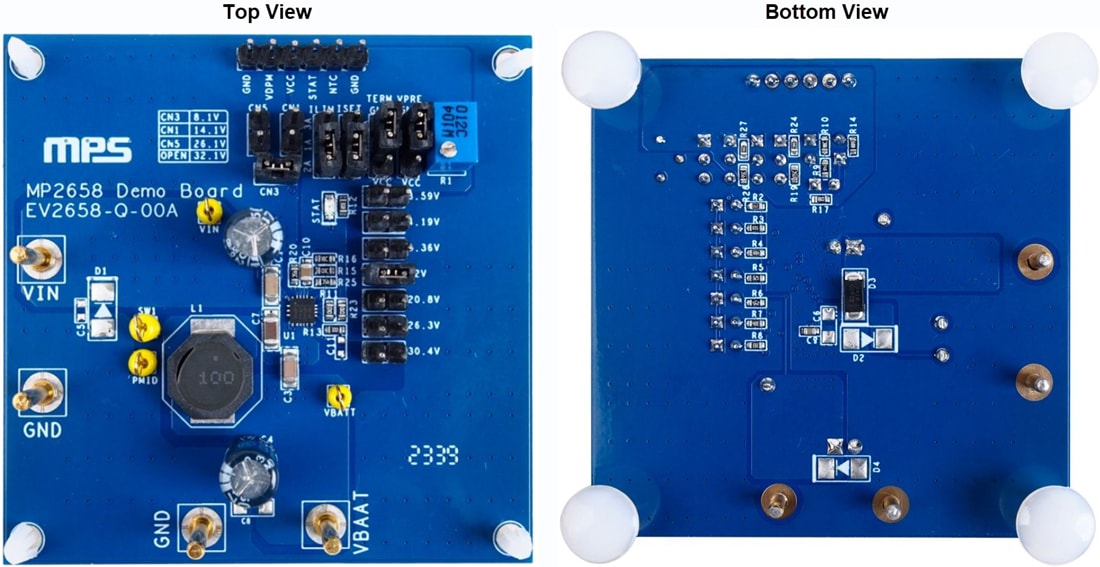 Mechanical Drawing - Monolithic Power Systems (MPS) EV2658-Q-00A Charger Evaluation Board