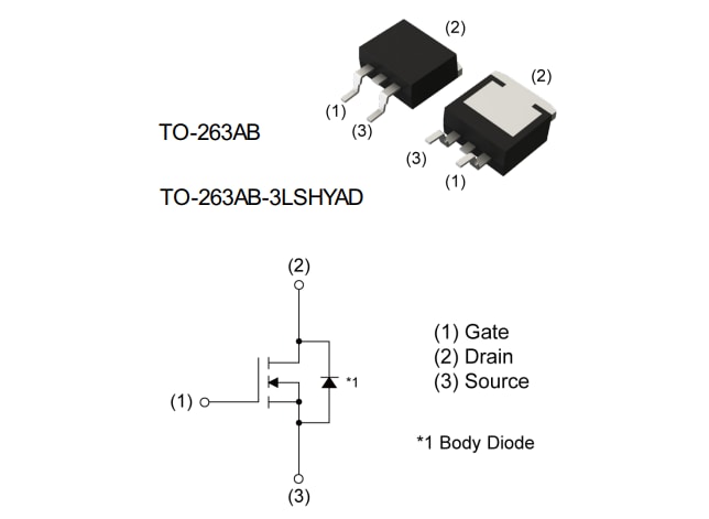 Application Circuit Diagram - ROHM Semiconductor RJ1N04BBH N-Ch Power MOSFET