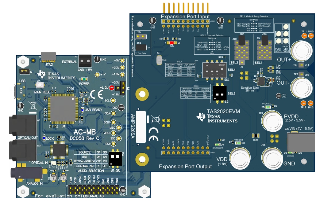 Texas Instruments TAS2020EVM Evaluation Module
