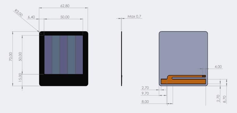 Mechanical Drawing - Nichicon SCB Self-Charging Battery