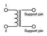 Schematic - Vishay / Dale IHDV-0808 & IHDV-1008 1.5kVDC Power Inductors