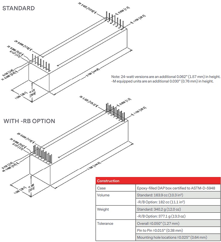 Mechanical Drawing - Advanced Energy / Ultravolt FL Floating Hot Deck LVPS