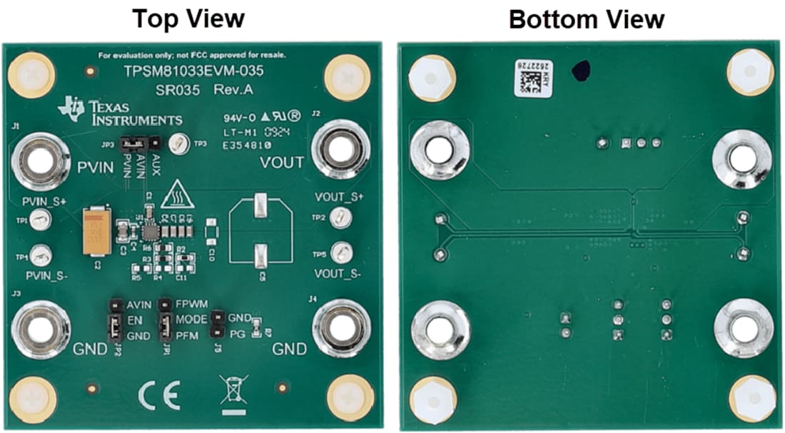 Mechanical Drawing - Texas Instruments TPSM81033EVM-035 Evaluation Module (EVM)