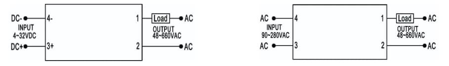 Application Circuit Diagram - Altran Magnetics ASR-SI Single-Phase AC Output Solid-State Relays