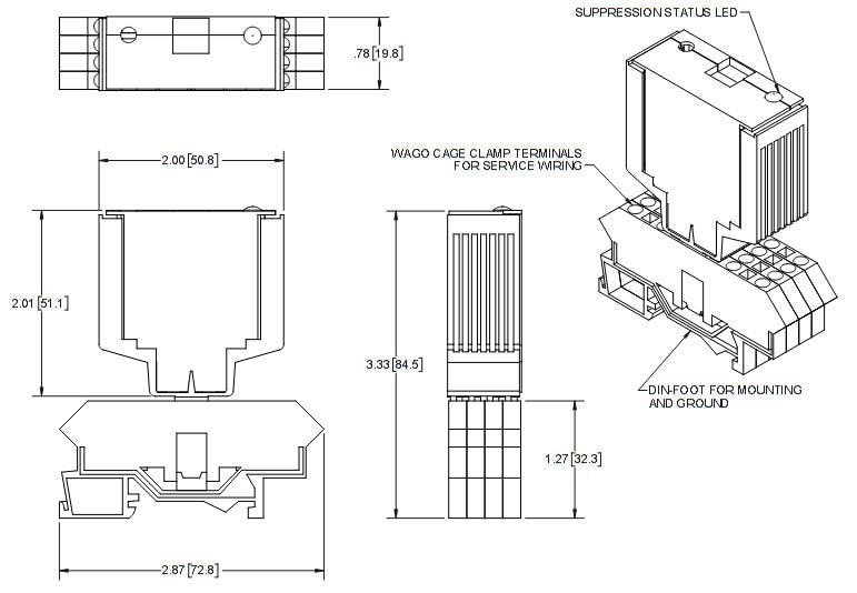 ZZZ-Transtector DR DIN-Rail AC Surge Protectors (SPDs)
